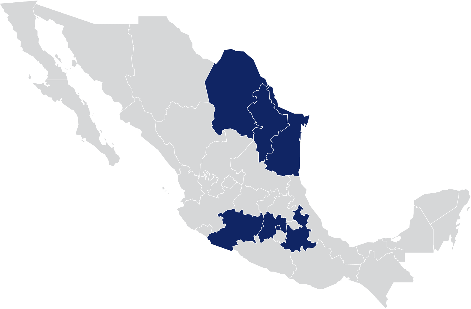 Mapa de cobertura GEM — Noreste de México, base Apodaca Monterrey