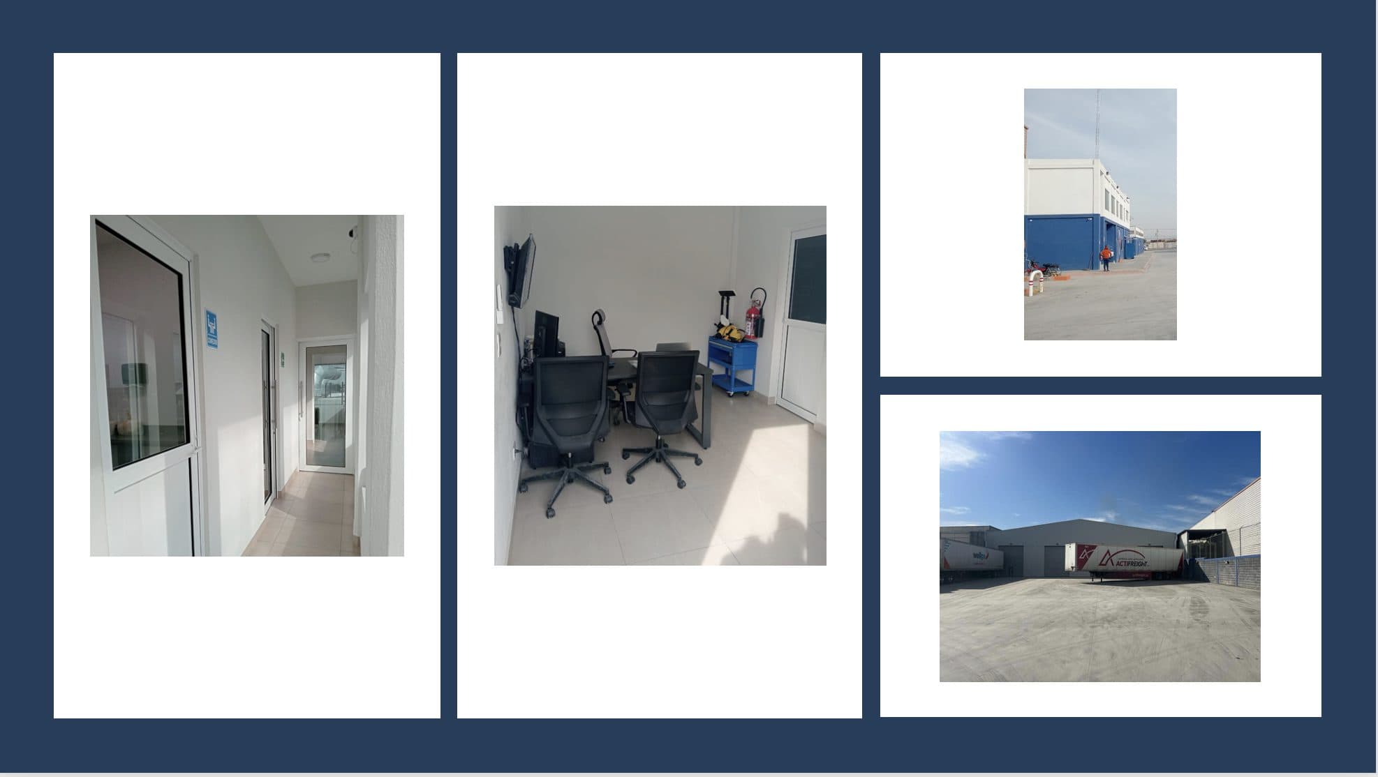 Instalaciones y patio de operaciones de GEM Transportes, Apodaca, Nuevo León